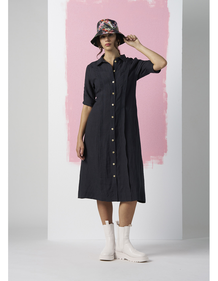Echo Linen Shirt Dress