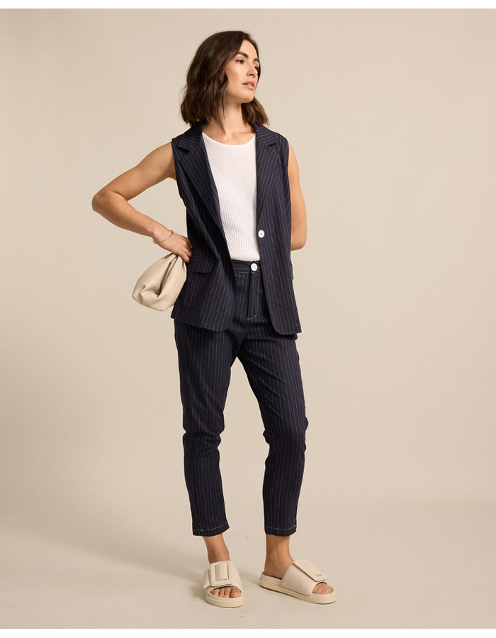 Pinstripe Linen Pant