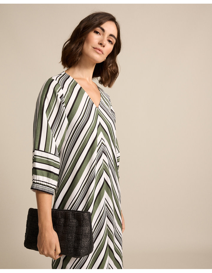 Spliced Stripe Dress
