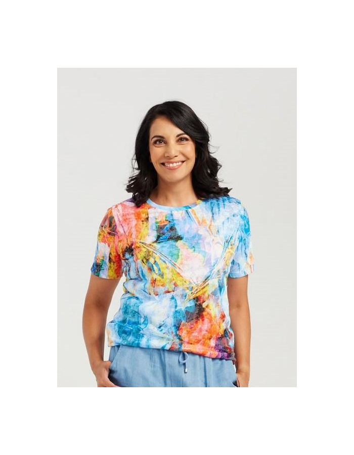 BSQ9040 Diamond Multi Colour Women's Tee