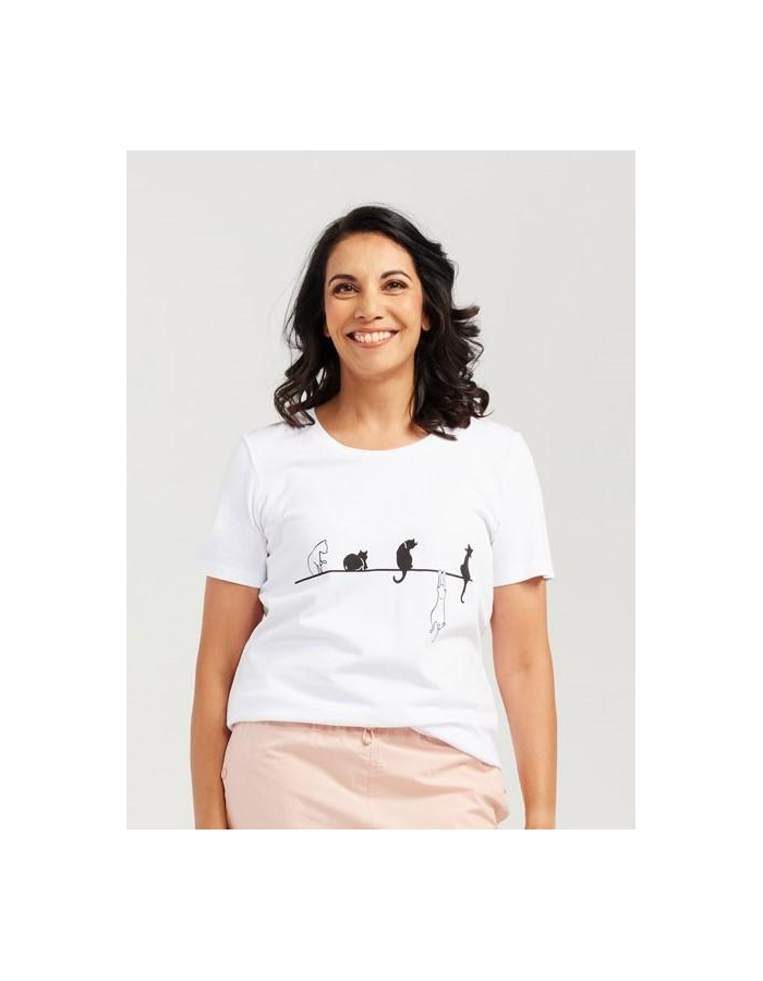 Hanging Cat Women's Tee