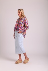 Ruffle Neck & Cuff Shirt