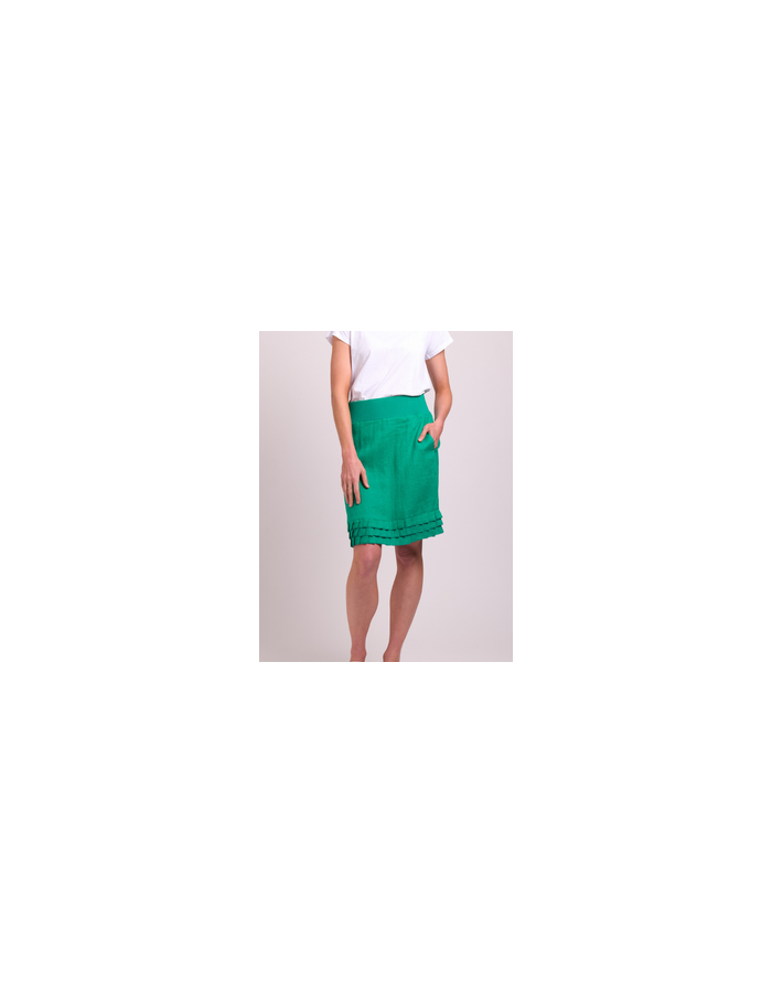 Pleat Dreams Linen Skirt