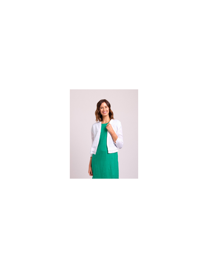 Pleat Dreams Linen Jacket