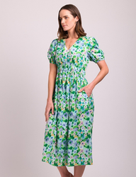 Shirred Empire Line Dress