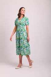 Shirred Empire Line Dress