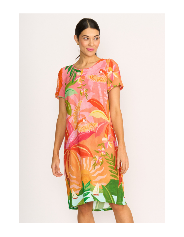 Foil Swing Back Dress