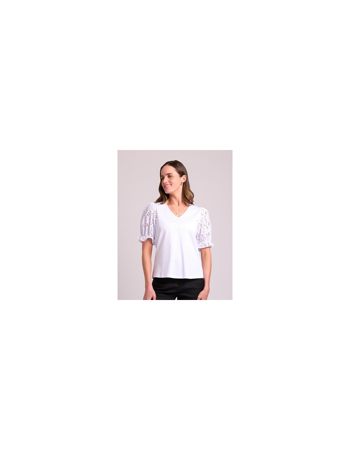 Contrast Sleeves Women's Top