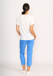 Wide Neck Elbow Slv Top