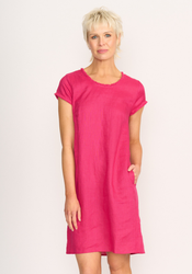 Fringe Scoop Neck Dress