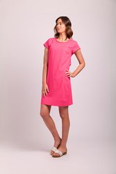 Fringe Scoop Neck Dress