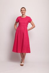 Fringe Fit Linen Dress 
