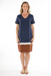 Contrast Hem Dress
