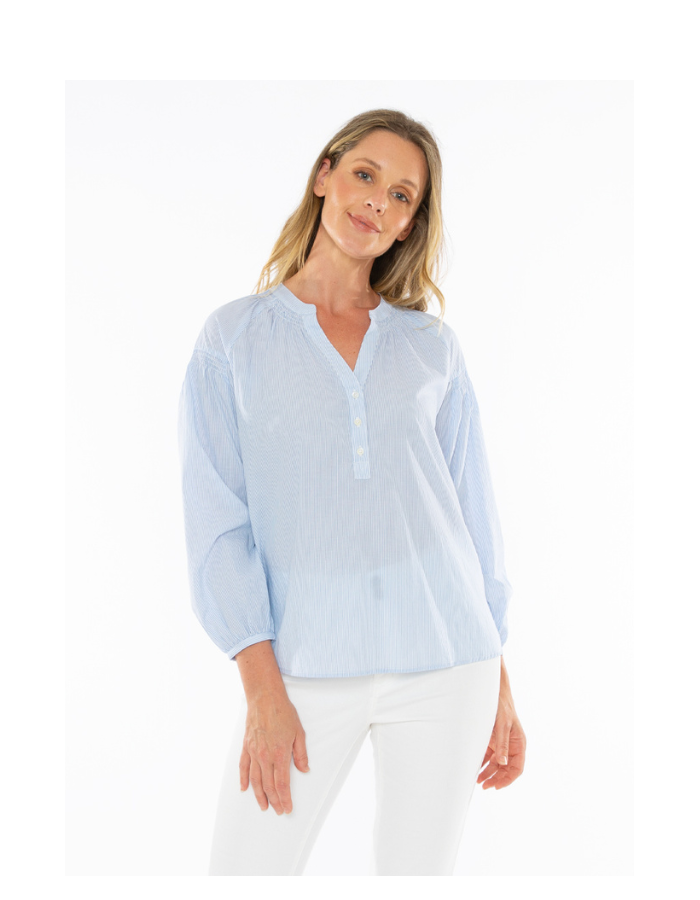 Shirred Sleeve Women's Shirt