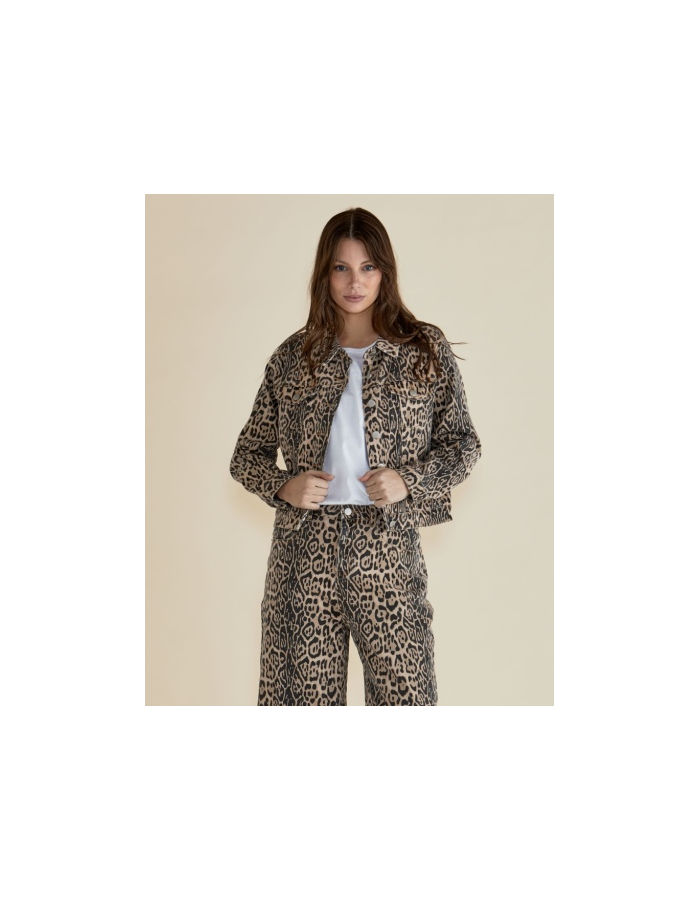 Betty Basics Lucca Leopard Print Jacket