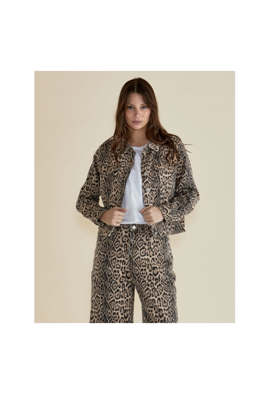 Betty Basics Lucca Leopard Print Jacket