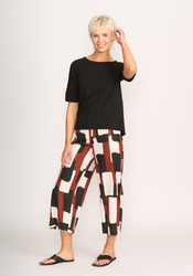 Wide Neck Elbow Slv Top