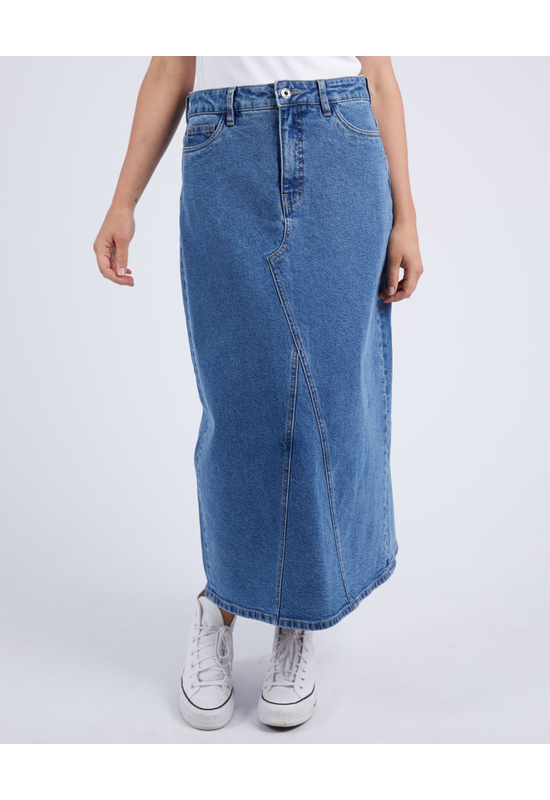Zoe Midi Denim Skirt