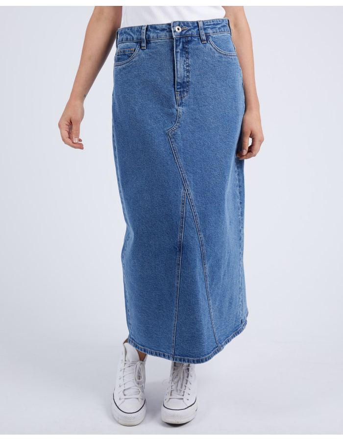 Zoe Midi Denim Skirt