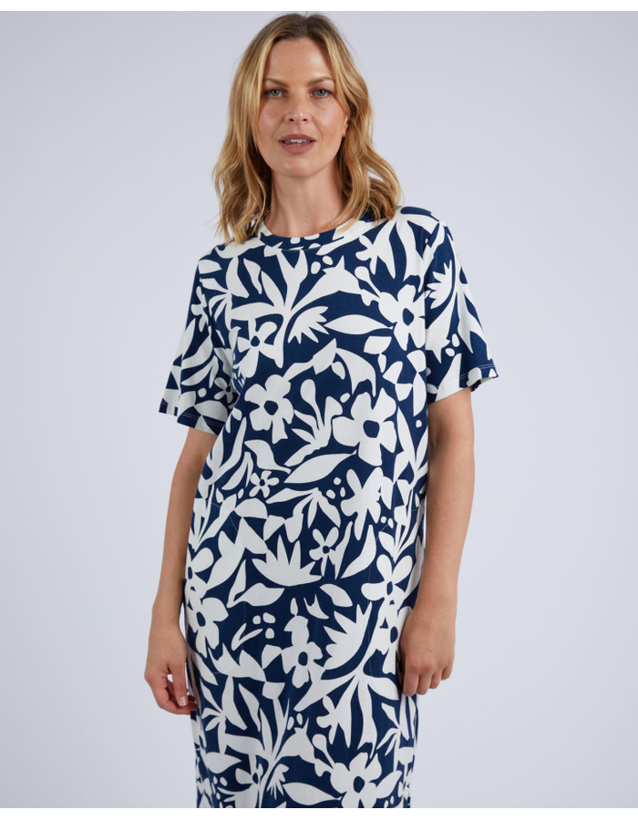 Stencil Floral Tee Dress