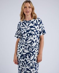 Stencil Floral Tee Dress