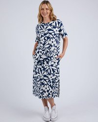 Stencil Floral Tee Dress