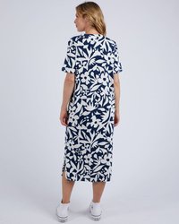 Stencil Floral Tee Dress