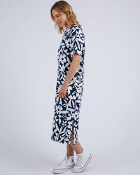 Stencil Floral Tee Dress