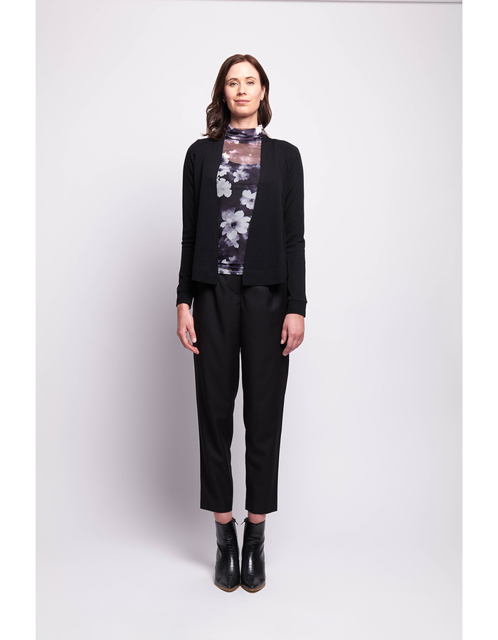 Foil Gather Back Cardigan 