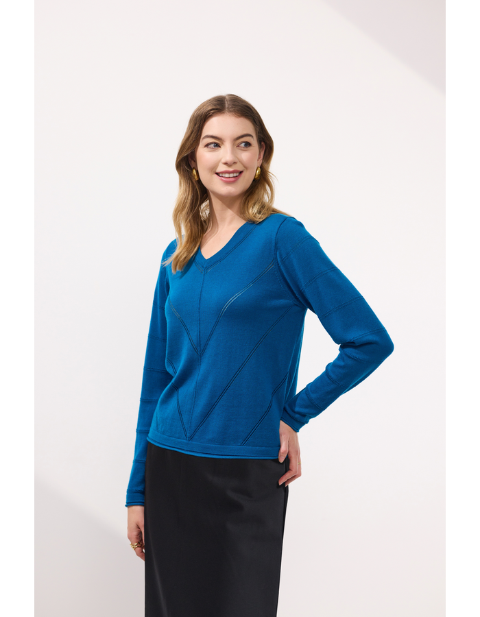 Newport Cullen Pointelle Merino Jumper