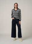 Facet V Neck Top