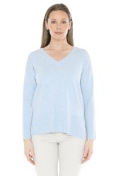 V Neck Rib Detail P/Over