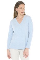 V Neck Rib Detail P/Over