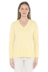 V Neck Rib Detail P/Over