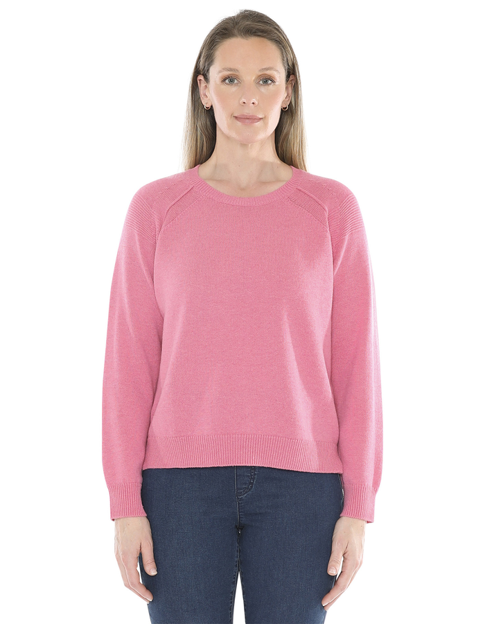 Jump Detail Raglan Pullover