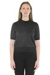 Metallic S/S Pullover