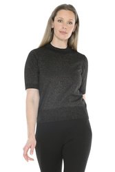 Metallic S/S Pullover