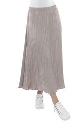 Pleated Pull On Skirt