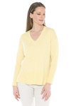 V Neck Rib Detail P/Over