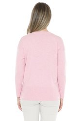 V Neck Rib Detail P/Over