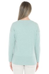 V Neck Rib Detail P/Over