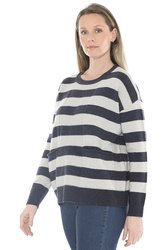 Panel Stripe Pullover
