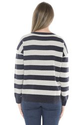 Panel Stripe Pullover