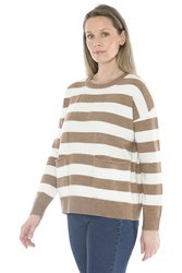 Panel Stripe Pullover