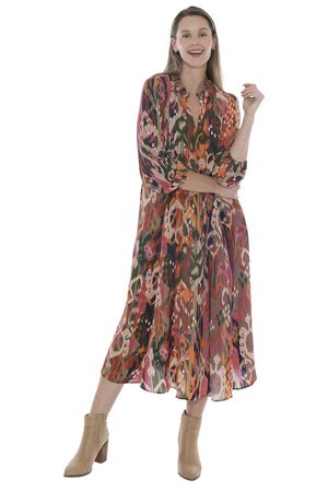 Opulent Ikat Dress