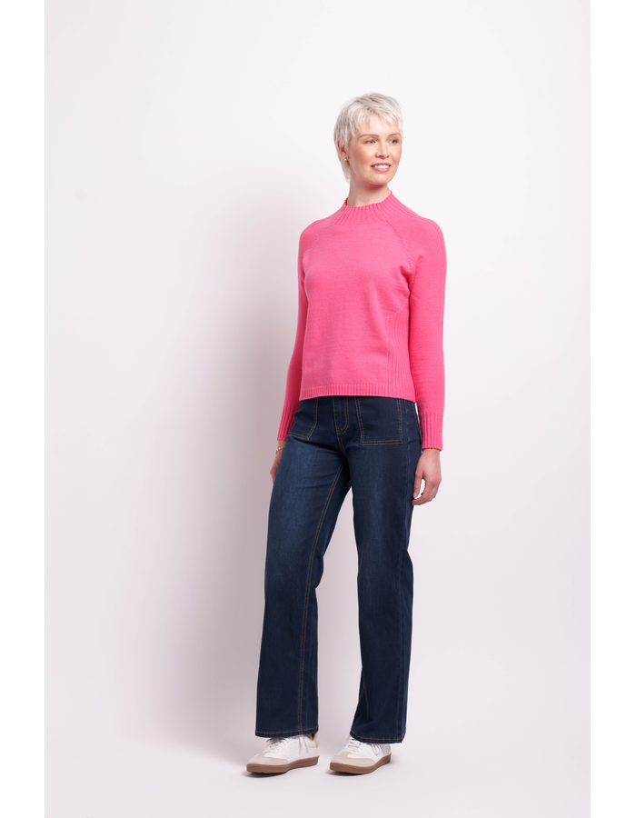 Memo Cropped Turtle Neck Jumper