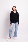 Textured V Neck Sweater