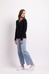 Textured V Neck Sweater