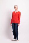 Textured V Neck Sweater