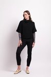 Cowl Neck Rib Jumper